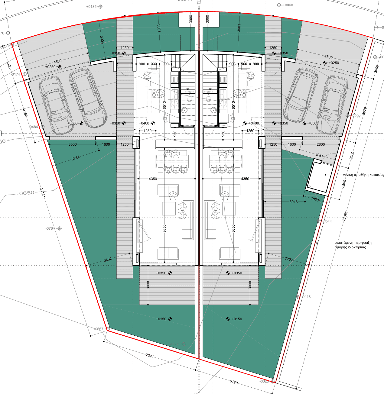 Two Detached Houses — Ground floor plan
